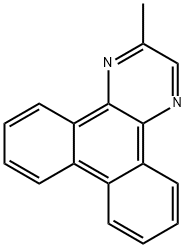 2-Methyldibenzo[F,H]quinoxaline Structure