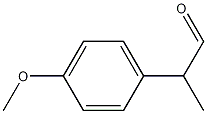 2-(4-甲氧基苯基)丙醛,5405-83-4,结构式