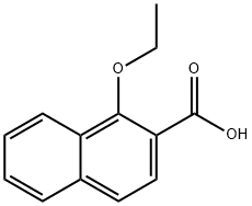 1-エトキシナフタレン-2-カルボン酸 化学構造式