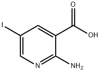 2-Amino-5-iodo-3-pyridinecarboxylic acid Structure