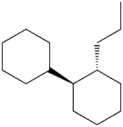 1,1'-Bicyclohexyl, 2-propyl-, trans- Structure