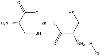 Zinc Cysteinate Hydrochloride 化学構造式