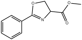 2-Phenyloxazoline-4-carboxylic acid methyl ester Structure