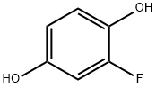 2-フルオロベンゼン-1,4-ジオール 化学構造式