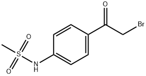 N-[4-(2-溴乙酰基)苯基]甲磺酰胺, 5577-42-4, 结构式