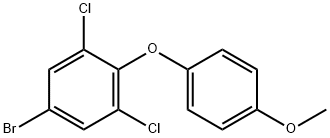 5-溴-1,3-二氯-2-(4-甲氧基苯氧基)苯,55814-63-6,结构式