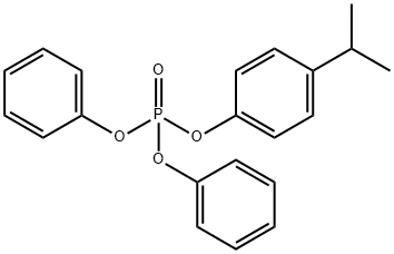 Phosphoric acid, 4-(1-methylethyl)phenyl diphenyl ester Structure