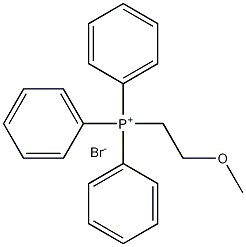2-メトキシエチルトリフェニルホスホニウム 化学構造式
