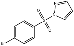 1-(4-Bromobenzene)sulfonylpyrazole Structure