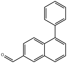 5-Phenylnaphthalene-2-carboxaldehyde 结构式