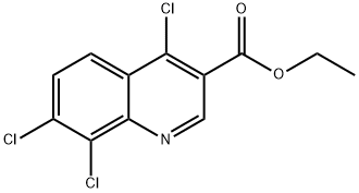 4,7,8-Trichloroquinoline-3-carboxylic acid ethyl ester Structure