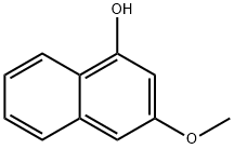 1-Hydroxy-3-methoxynaphthalene, 57404-85-0, 结构式