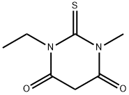 1-乙基-3-甲基-2-硫代巴比妥酸,57481-63-7,结构式