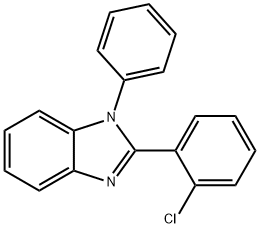 1-苯基-2-邻氯苯基苯并咪唑, 57492-47-4, 结构式