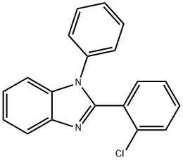 1-苯基-2-邻氯苯基苯并咪唑,57492-47-4,结构式