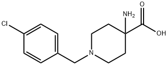 1-氯苄基-4-氨基-4-哌啶甲酸, 57611-53-7, 结构式