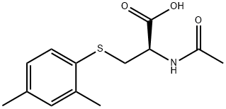 N-Acetyl-S-(2,4-dimethylbenzene)-L-cysteine Structure