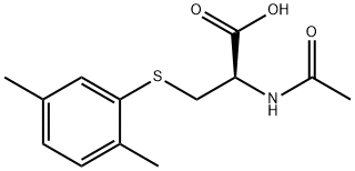 N-Acetyl-S-(2,5-dimethylbenzene)-L-cysteine Structure
