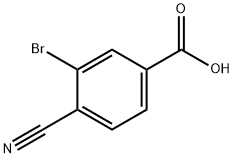 3-溴-4-氰基苯甲酸,58123-69-6,结构式