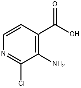 3-Amino-2-chloropyridine-4-carboxylic acid Struktur