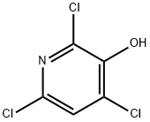 3-Hydroxy-2,4.6-trichloropyridine 化学構造式