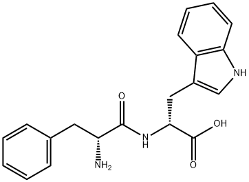N-D-Phenylalanyl-D-tryptophan Structure