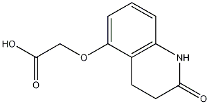 Acetic acid, ((1,2,3,4-tetrahydro-2-oxo-5-quinolinyl)oxy)- 化学構造式