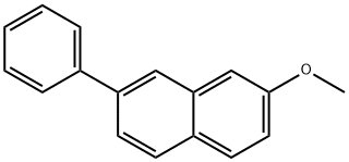 2-Methoxy-7-phenylnaphthalene Struktur