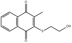 2-(2-HYDROXYETHYLTHIO)-3-METHYLNAPHTHALENE-1,4-DIONE,59147-84-1,结构式