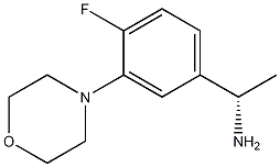 Benzenemethanamine, 4-fluoro-.alpha.-methyl-3-(4-morpholinyl)-, (.alpha.S)- Structure
