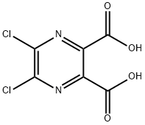 5,6-Dichloropyrazine-2,3-dicarboxylic acid Structure