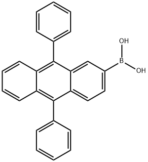 B-(9,10-Diphenyl-2-anthracenyl)boronic acid Structure