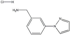 3-(1H-Pyrazol-1-yl)-benzenemethanaminehydrochloride Structure
