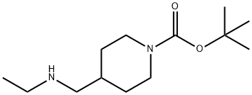 4-[(乙基氨基)甲基]哌啶-1-甲酸叔丁酯,614745-80-1,结构式