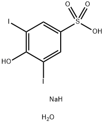 4-Hydroxy-3,5-diiodobenzenesufonic Acid Dihydrate, Sodium Salt, >95%,6160-08-3,结构式