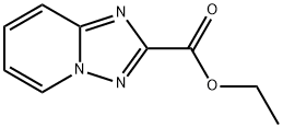 [1,2,4]トリアゾロ[1,5-A]ピリジン-2-カルボン酸エチル 化学構造式