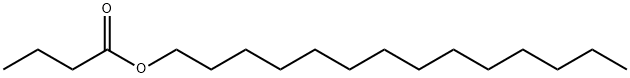 正丁酸十四酯 结构式