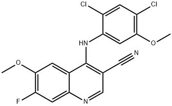 4-[(2,4-Dichloro-5-methoxyphenyl)amino]-7-fluoro-6-methoxy-3-quinolinecarbonitrile
