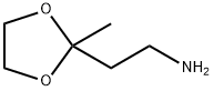 2-(氨乙基)-2-甲基-1,3-二氧戊环,62240-37-3,结构式