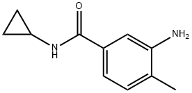 3-アミノ-N-シクロプロピル-4-メチルベンズアミド 化学構造式