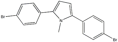 2,5-bis(4-bromophenyl)-1-methyl-1H-pyrrole,63574-86-7,结构式