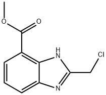 Methyl 2-(chloromethyl)-1H-benzo[d]imidazole-7-carboxylate,636574-35-1,结构式