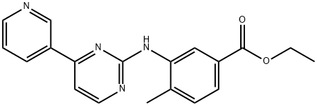 4-Methyl-3-[[4-(3-pyridinyl)-2-pyrimidinyl]amino]benzoic acid ethyl ester Structure