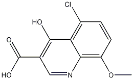 5-Chloro-4-hydroxy-8-methoxyquinoline-3-carboxylic acid Structure
