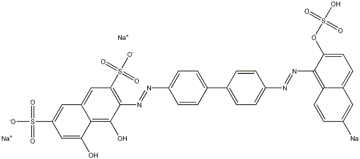 4,5-Dihydroxy-3-[[4'-[(2-hydroxy-6-sodiosulfo-1-naphthalenyl)azo]-1,1'-biphenyl-4-yl]azo]naphthalene-2,7-disulfonic acid disodium salt|