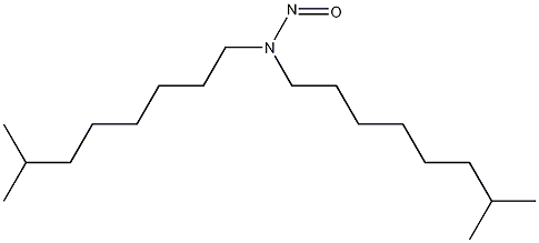 N-Nitroso-N,N-di-(7-methyloctyl)amine Struktur