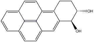 Benzo(A)pyrene-7,8-diol, 7,8,9,10-tetrahydro-, trans-(+-)- 化学構造式