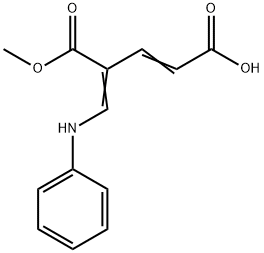 4-[(Phenylamino)methylene]-2-pentenedioic Acid 5-Methyl Ester,64972-00-5,结构式