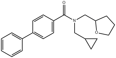 N-(cyclopropylmethyl)-N-(tetrahydro-2-furanylmethyl)[1,1'-biphenyl]-4-carboxamide|