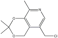 5-Chloromethyl-2,2,8-trimethyl-4H-1,3-dioxino[4,5-c]pyridine Structure